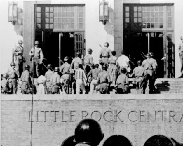 Today in History: 1957, Military escorts Little Rock Nine into Central High